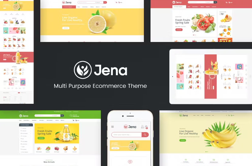 Free Jena Organic & Food Responsive Prestashop Theme Download