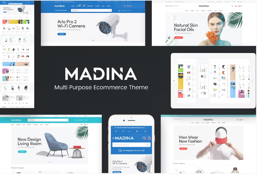 Free Madina Multipurpose Responsive Prestshop Theme Download