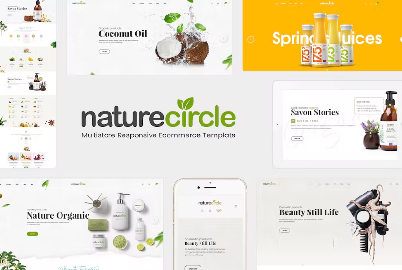 Free NatureCircle Organic Responsive PrestaShop Theme Download