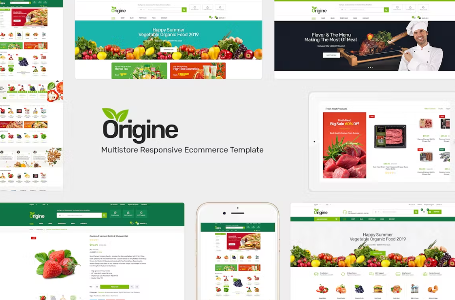 Free Origine Organic Prestashop Theme Download