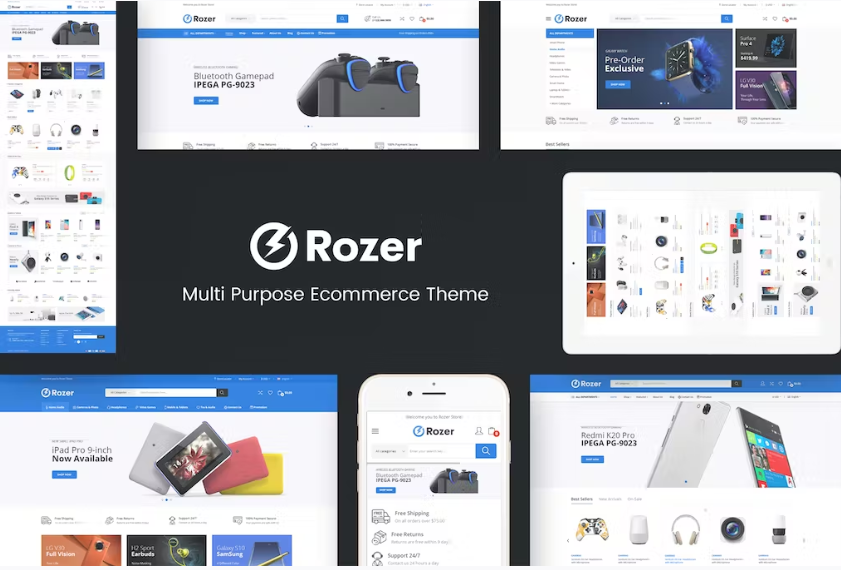 Free Rozer Digital Responsive Prestashop Theme Download