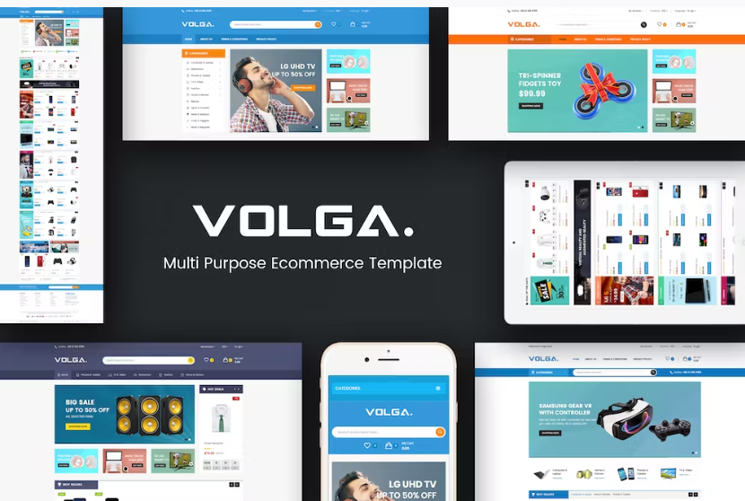 Free Volga MegaShop Responsive Prestashop Theme Download