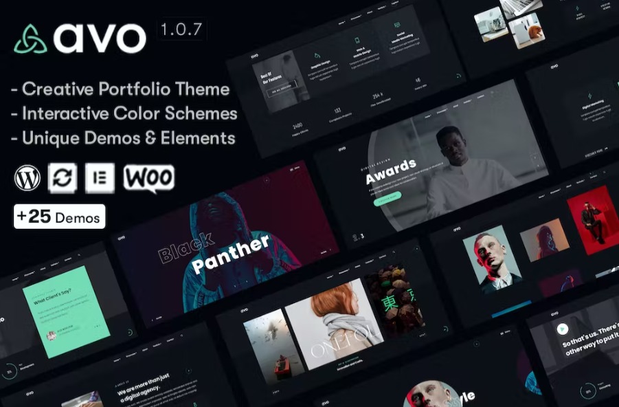 Free Avo Creative Portfolio & Agency WordPress Theme Download