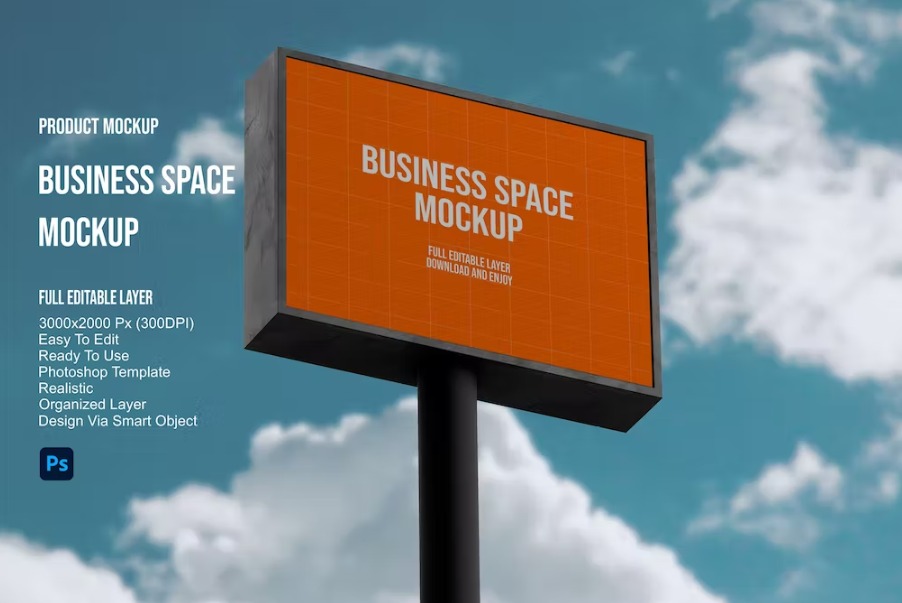 Free Business Banner Mockup Template Download