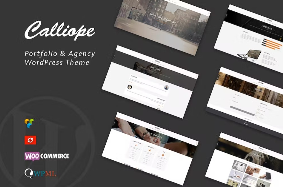 Free Calliope Portfolio & Agency WordPress Theme Download