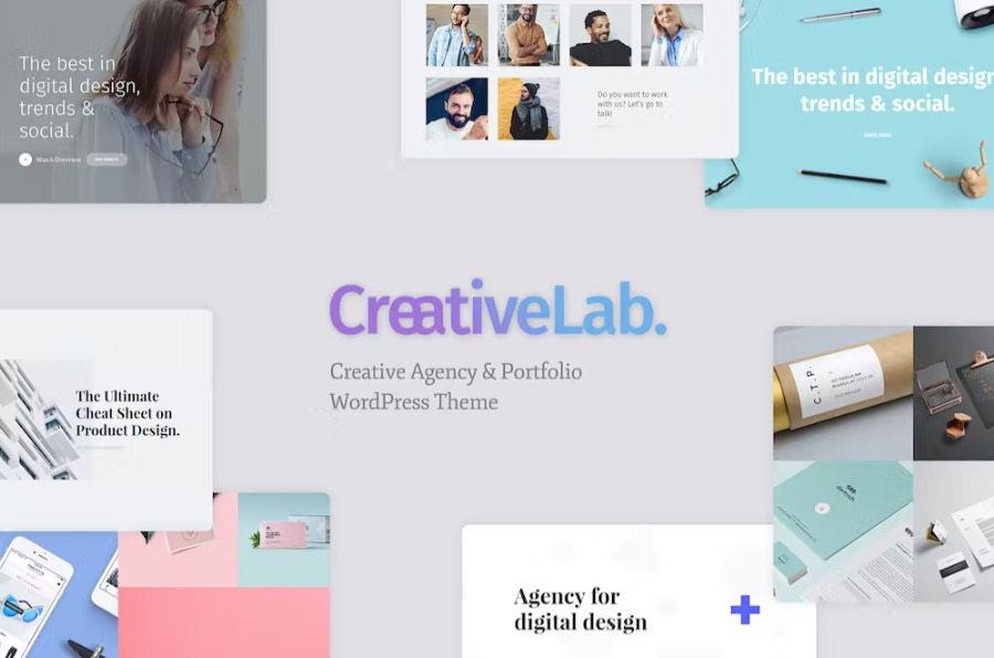 Free Creative Lab Creative Studio & Agency Portfolio WordPress Theme Download