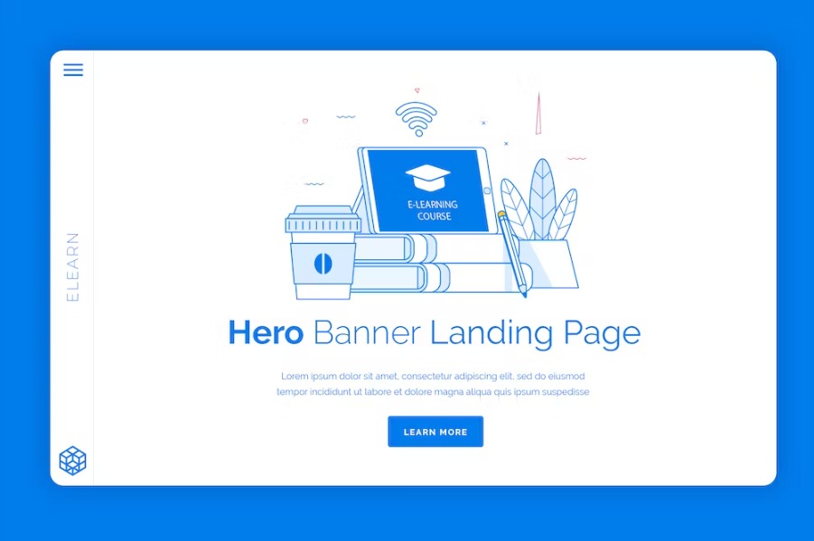  Free Elearn Hero Banner Template Download