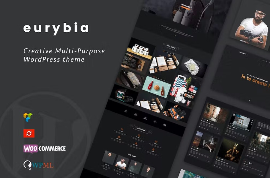 Free Eurybia Creative WordPress Portfolio WordPress Theme Download