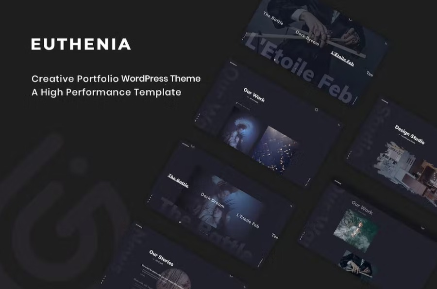 Free Euthenia Creative Portfolio WordPress Theme Download