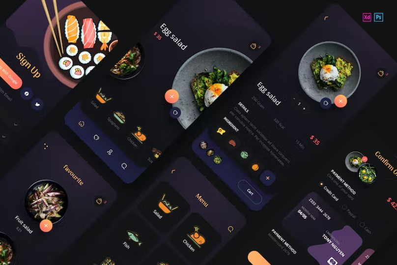 Free Foda Food Delivery Mobile App UX UI Template Download