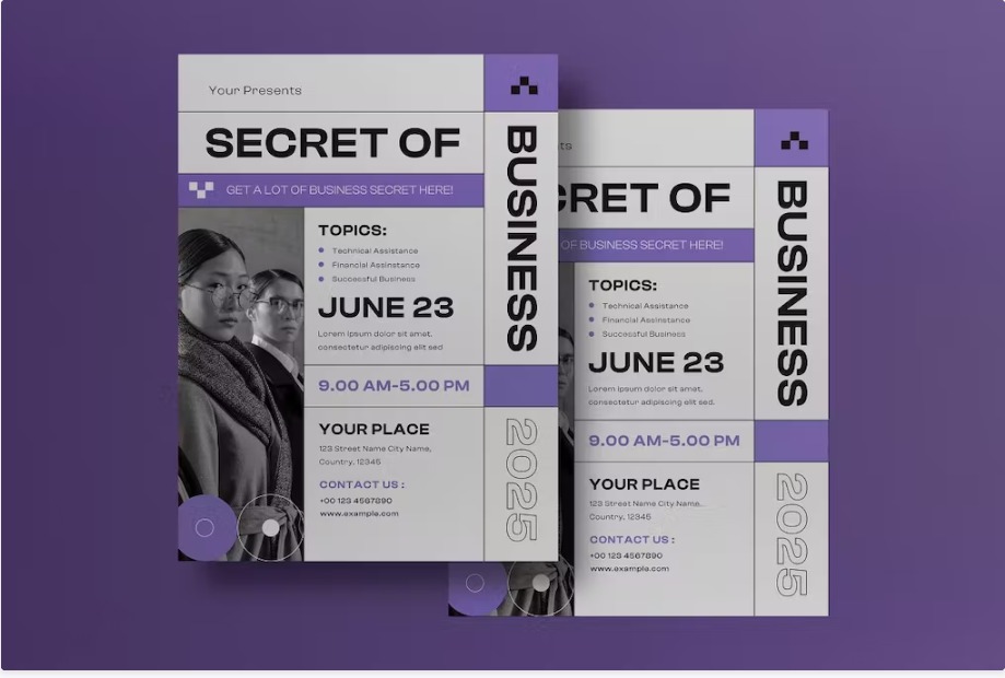 Free Grey Grotesk Finance Flyer Template Download