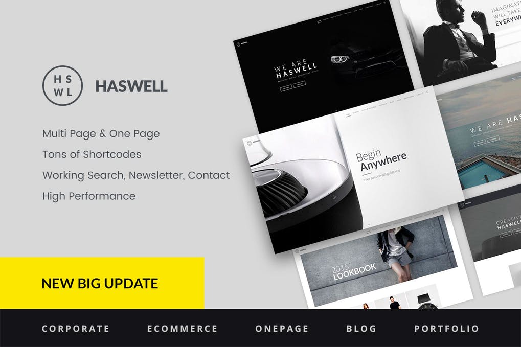 Free Haswell Multipurpose One Multi Page Template Download