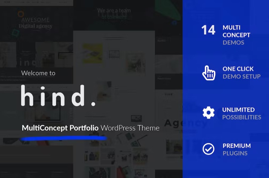 Free Hind MultiConcept Portfolio & Photography theme Download