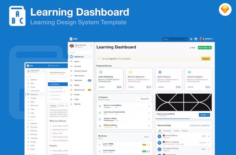  Free LMS Dashboard Template Download