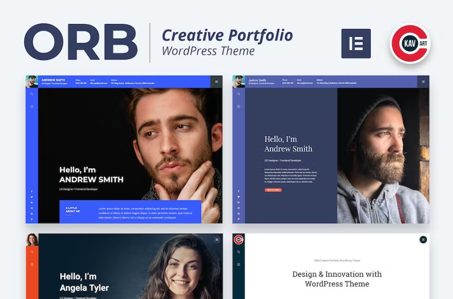 Free ORB Creative Portfolio WordPress Theme Download