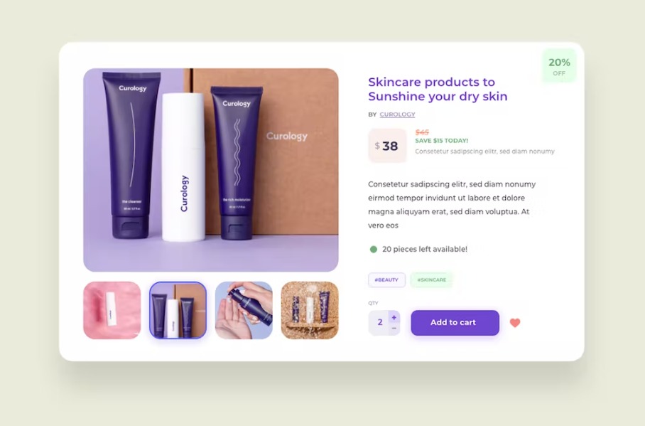 Free Shopping UI Kit Template Download