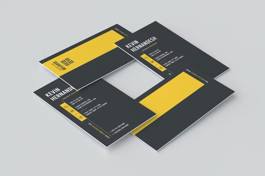 Free Vertical Business Card Template Download