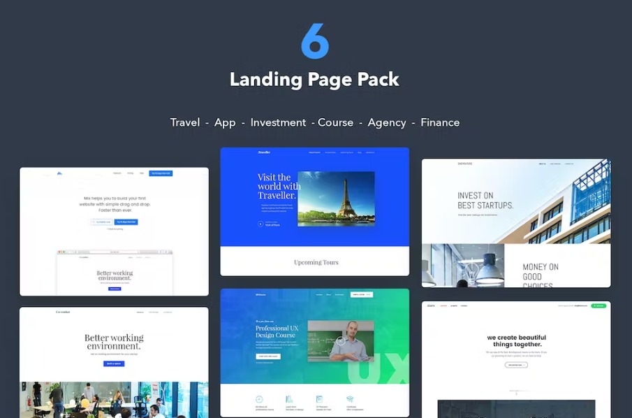 Free Website UI Kit Template Download