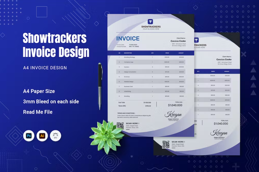 Free Showtrackers Invoice Template Download