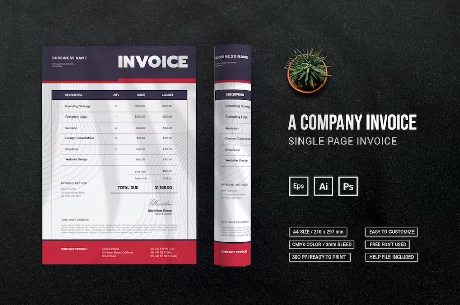  Free Company Invoice Template Download