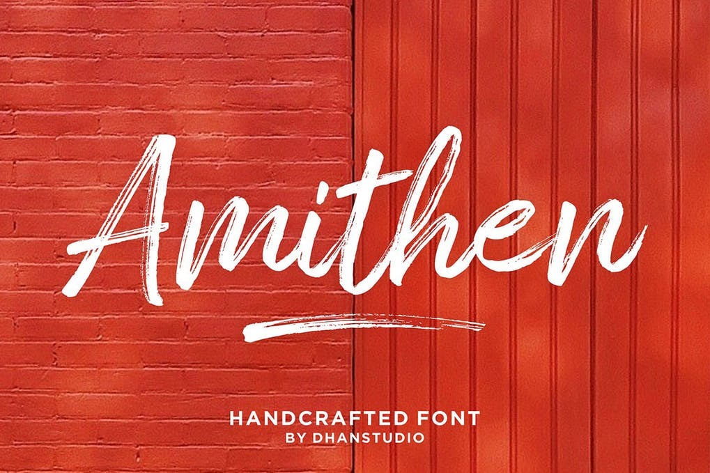 Free Amithen Brush Font Download