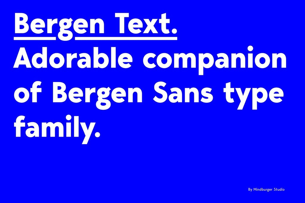 Free Bergen Text Font Download