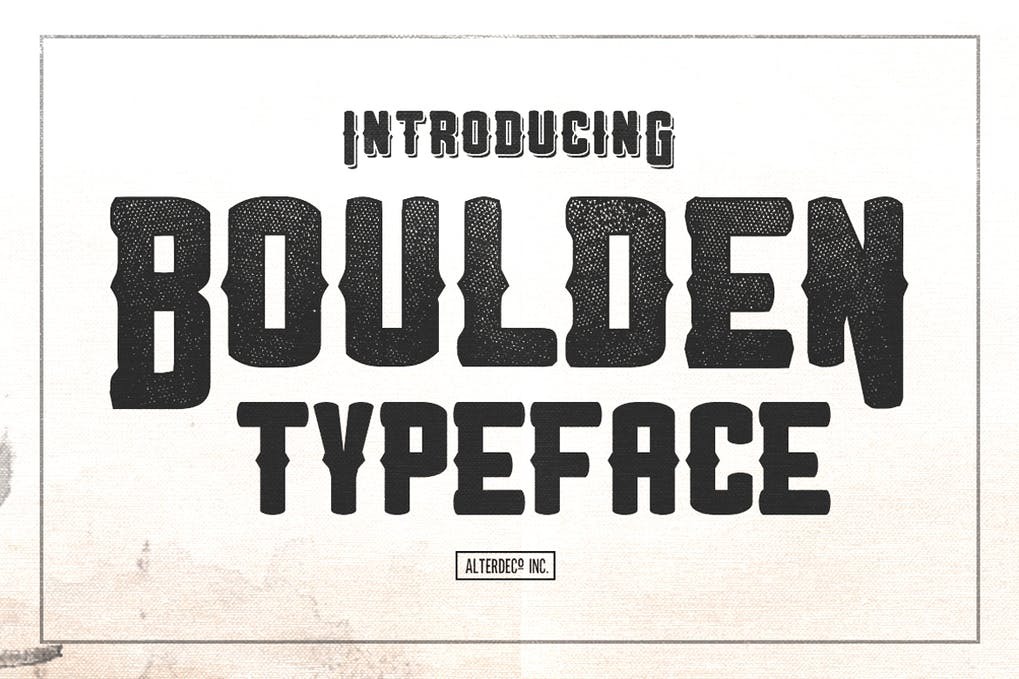 Free Boulden Typeface Font Download