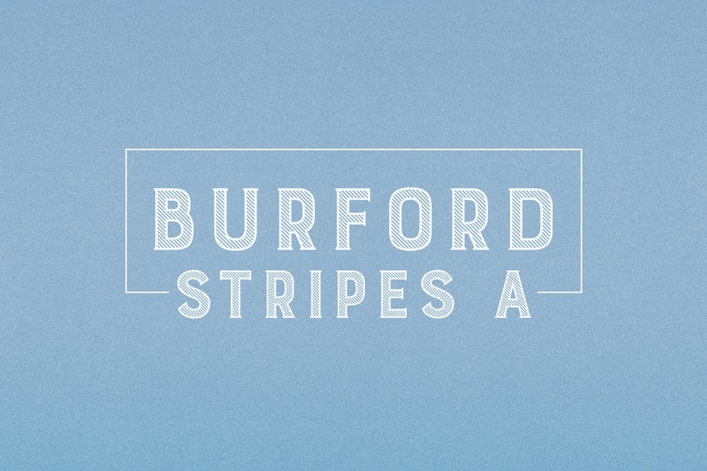 Free Burford Stripes Font Download