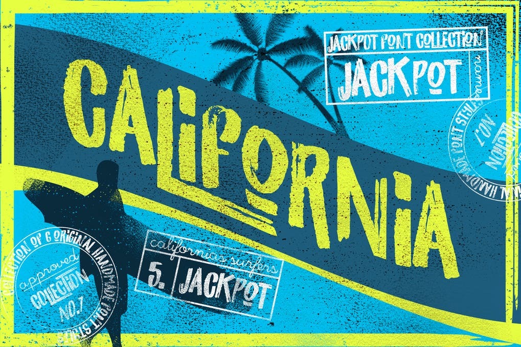 Free California Jackpot Font Download