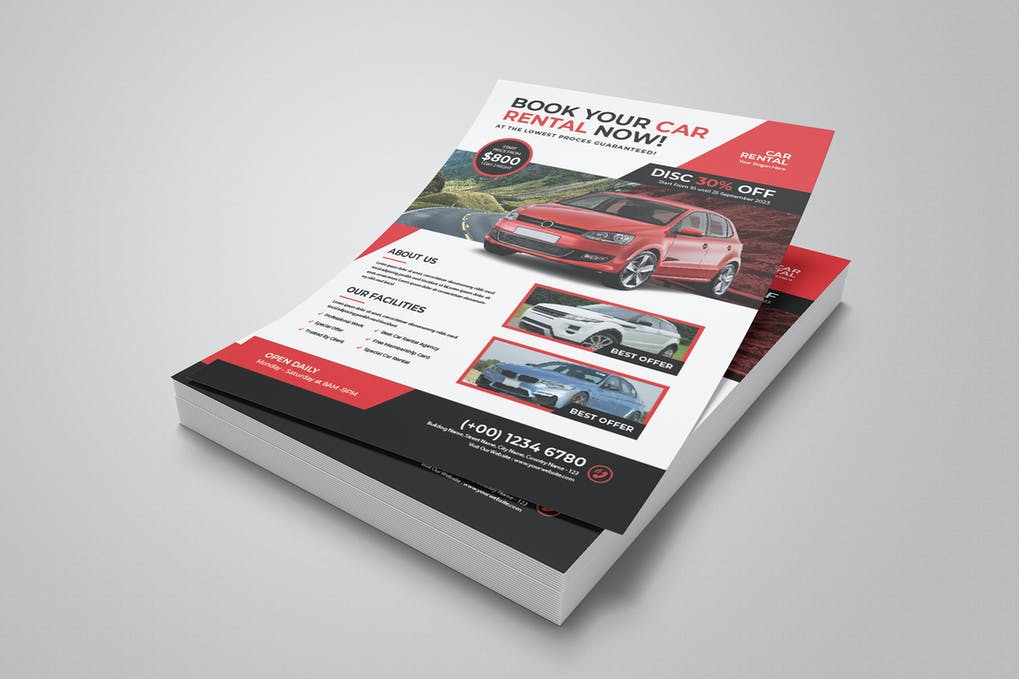 Free Car Rental Flyer Template Download