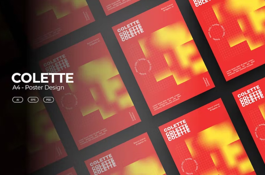 Free Colette Poster Template Download