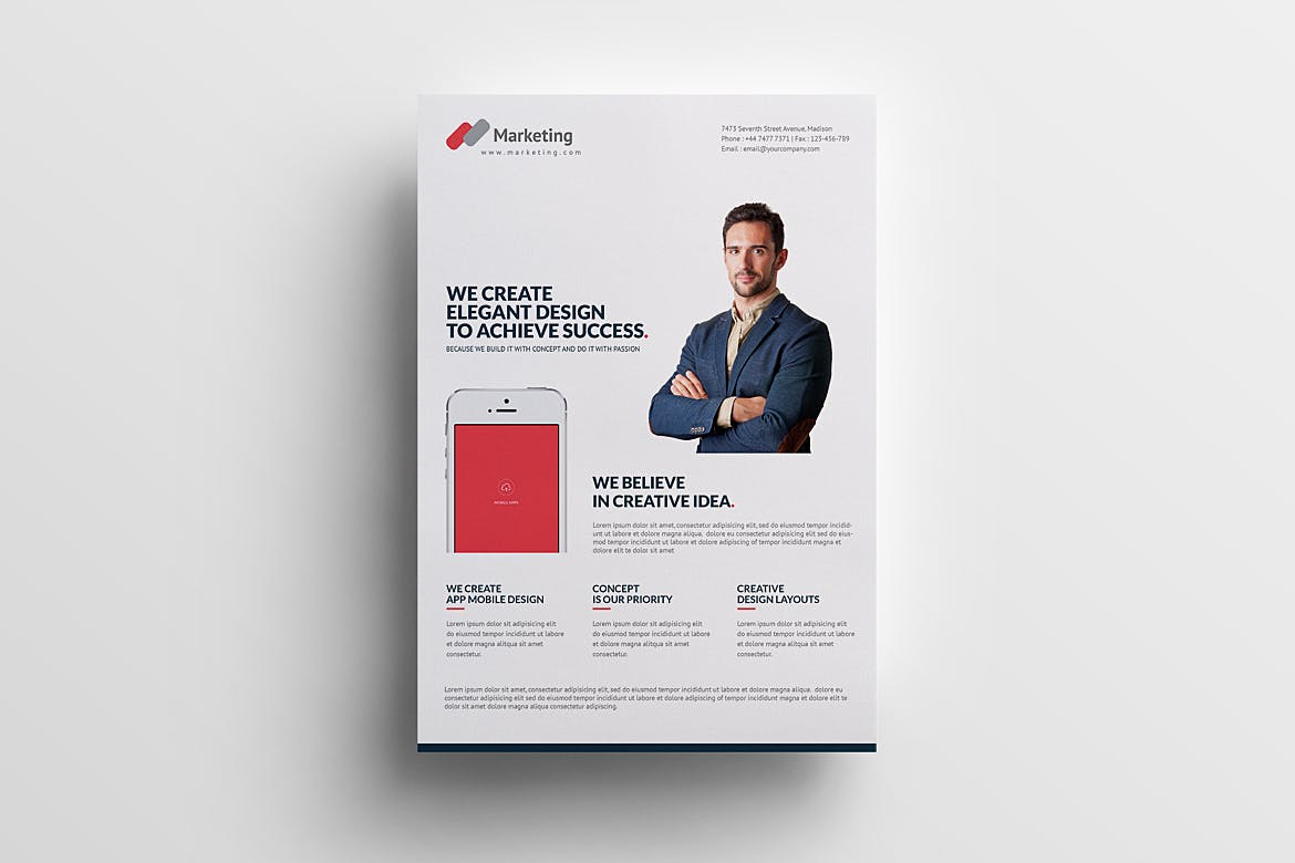 Free Creative Agency Flyer Template Download