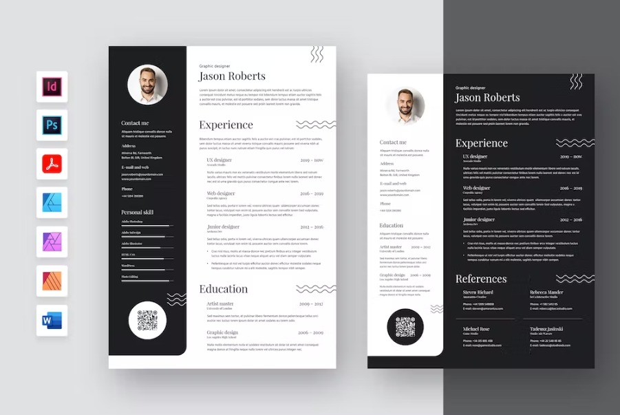 Free Designer Resume Cover Letter Flyer Template Download