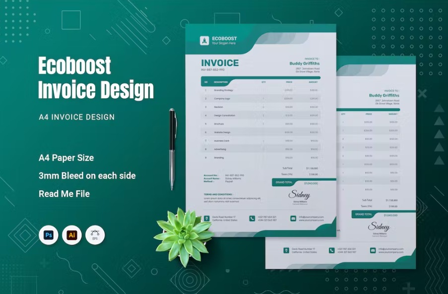 Free Ecoboost Invoice Template Download