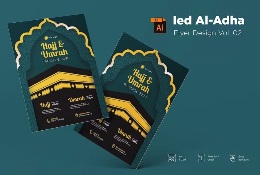 Free Eid Mubarak Flyer Design Template Download