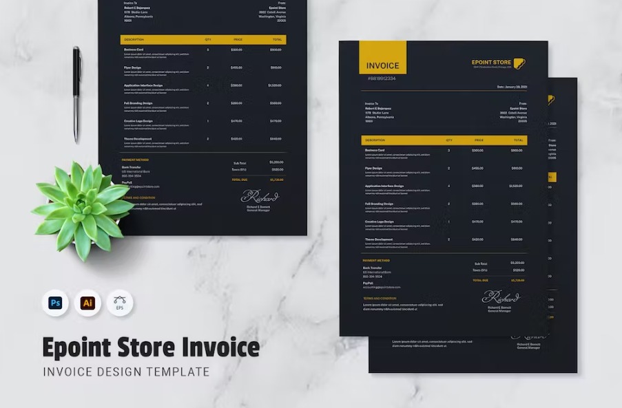 Free Epoint Store Invoice Template Download