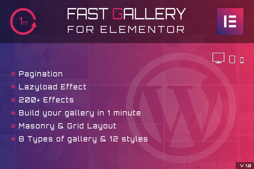 Fast Gallery for Elementor WordPress Plugin