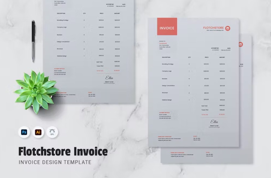 Free Flotchstore Invoice Template Download