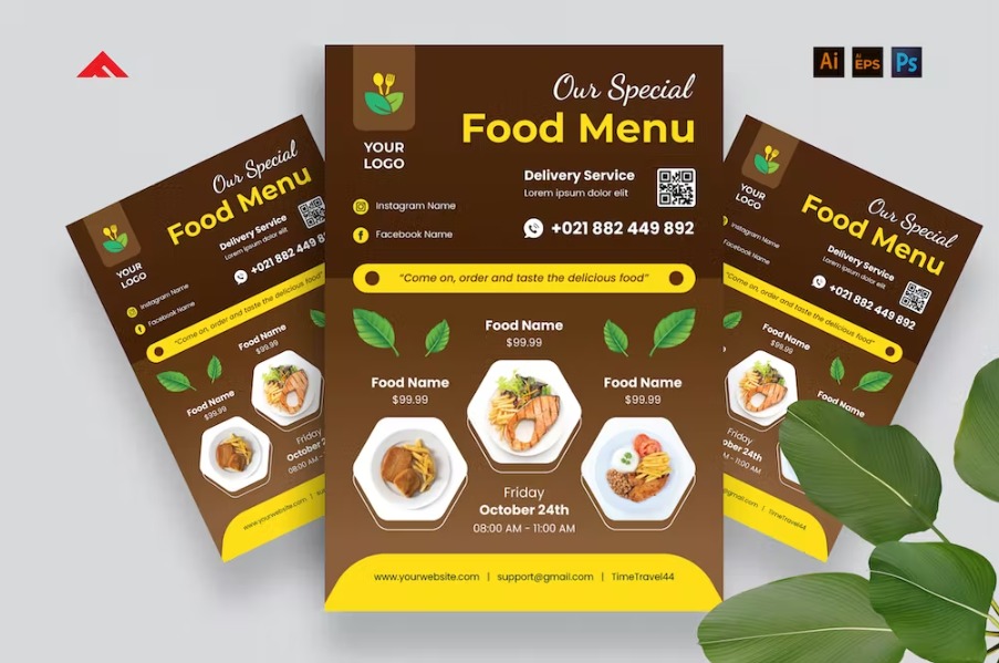 Free Food Poster Template Download