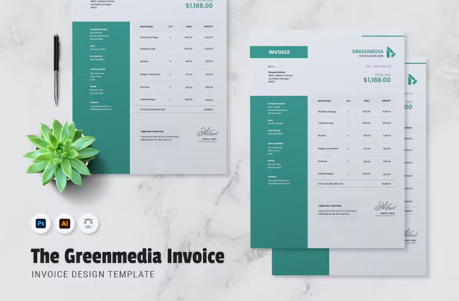 Free Greenmedia Invoice Template Download