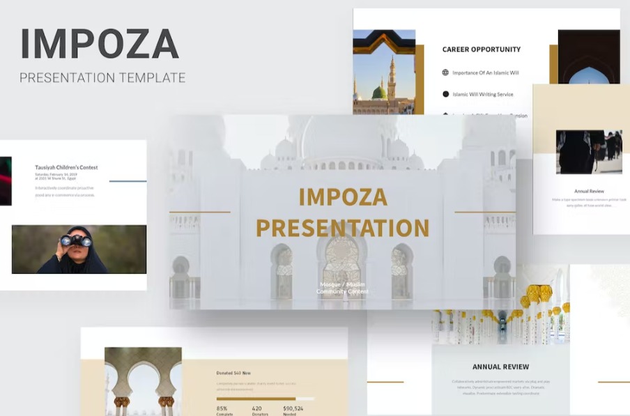 Free Impoza Ramadan Islamic Event Keynote Template Download