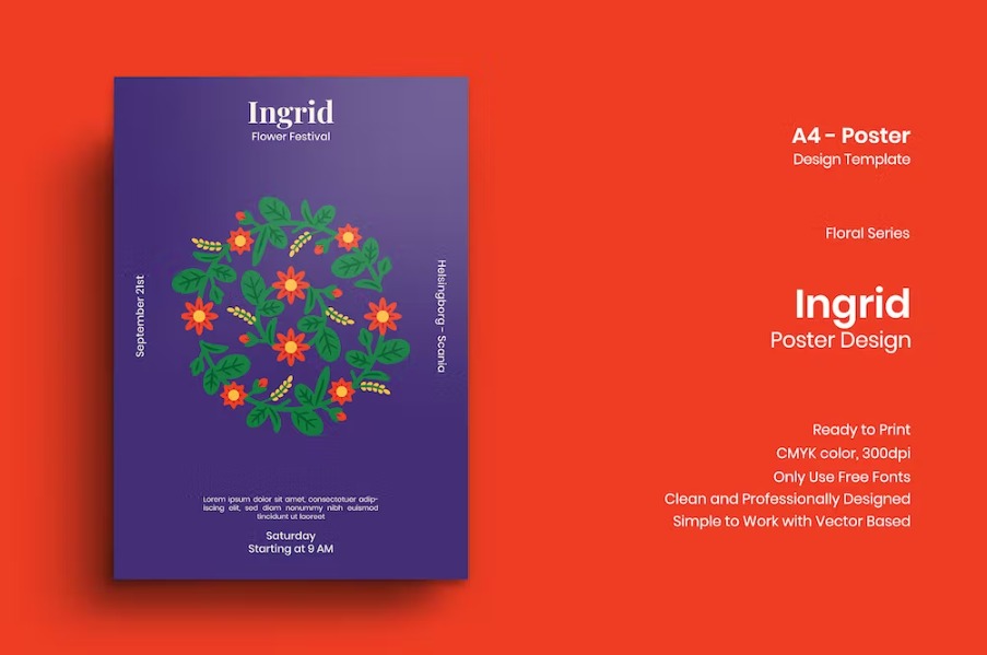 Free Ingrid Poster Template Download