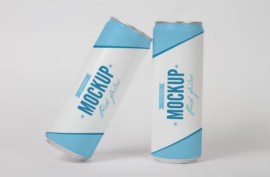 Free Large Can Mockup Template Download