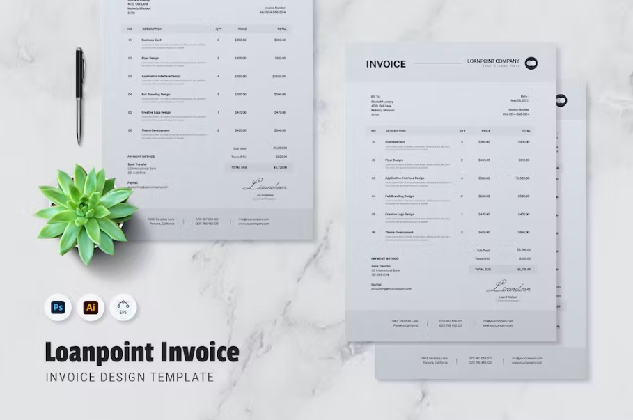 Free Loanpoint Invoice Template Download