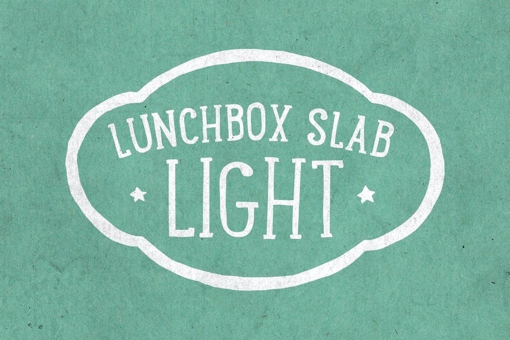 Free Lunchbox Slab Light Font Download