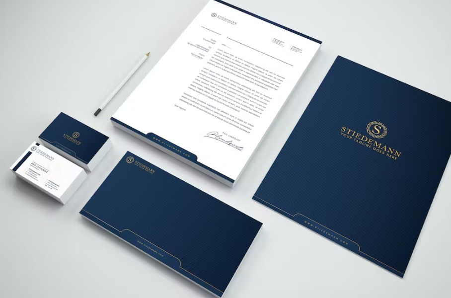 Free Luxury Branding Identity & Stationery Pack Template Download