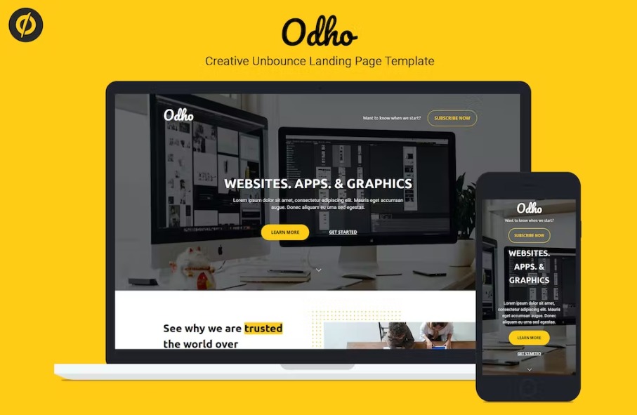 Free Odho Responsive Unbounce Landing Page Template Download