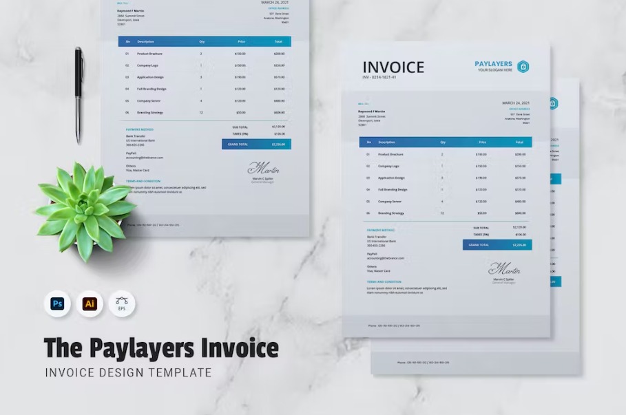 Free Paylayers Invoice Template Download