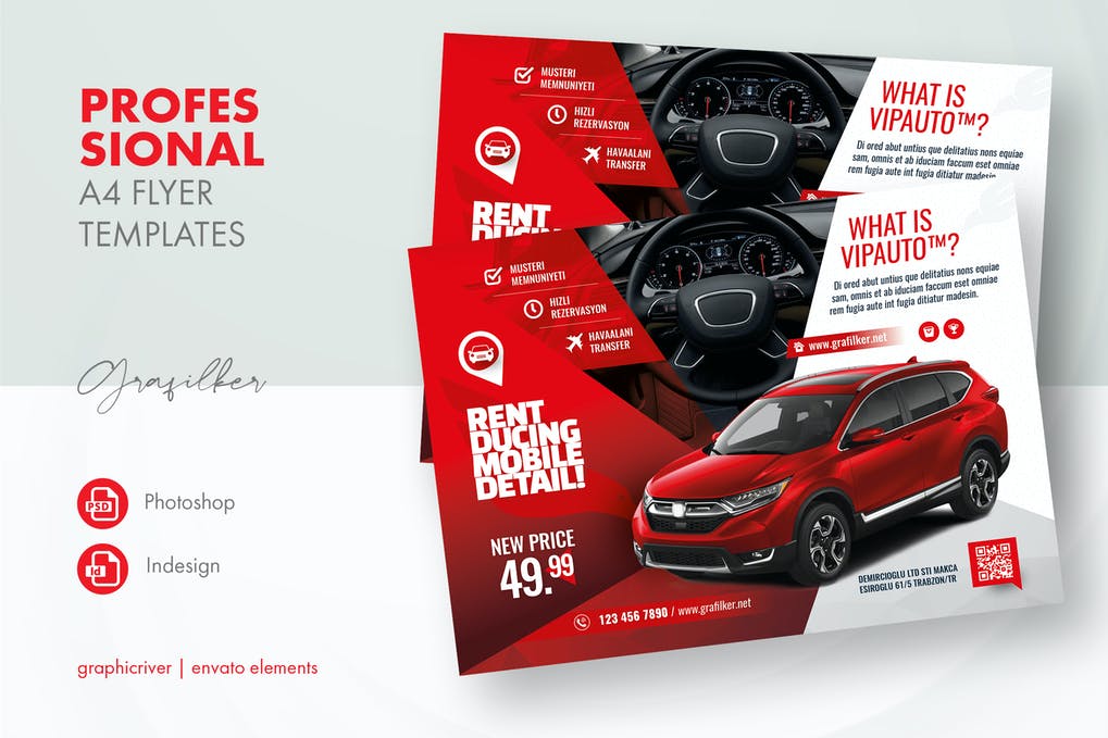 Free Rent A Car Flyer Template Download