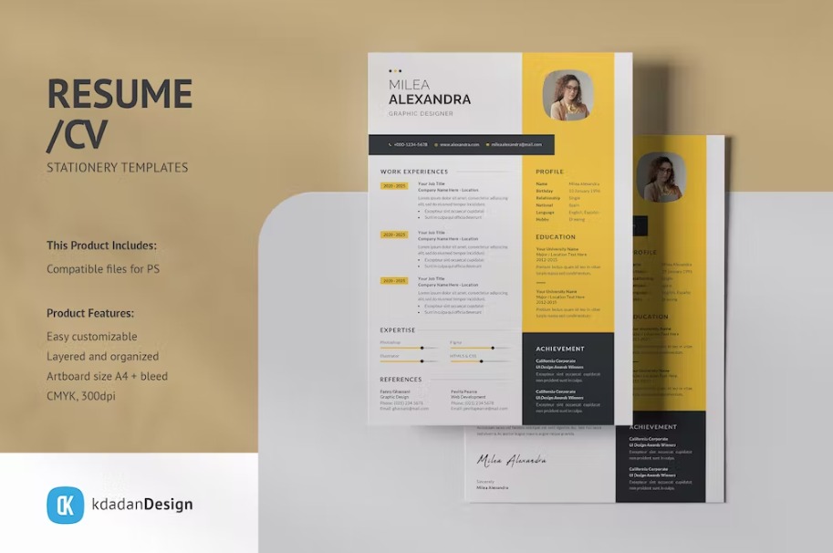 Free Modern Word Resume Template Download